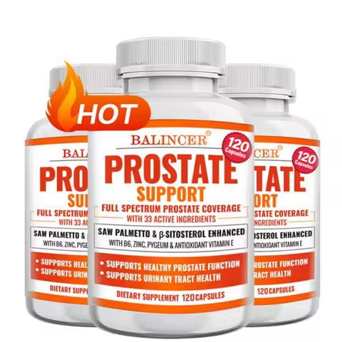 Prostate Supplements, Saw Palmetto Prostate Health Support with 33 Ingredients for Healthy Urination