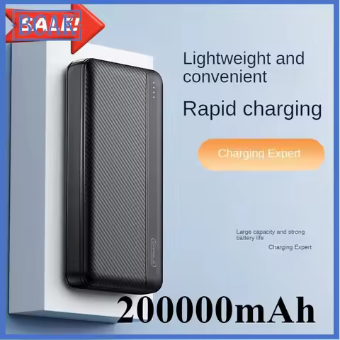 Large Capacity Power Bank 200000mAh 20000mah Fast Charging Portable for Android Mobile Phone Univers