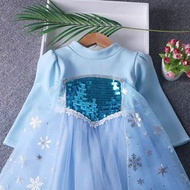 加厚elsa公主裙