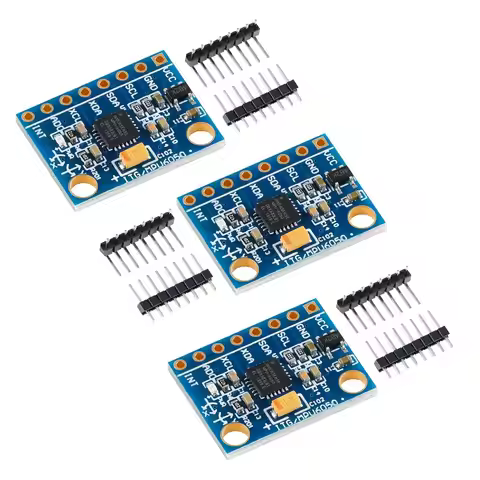 GY-521 MPU6050 3 Axis Accelerometer Gyroscope Module,6DOF 3-Axis Accelerometer + 3-Axis Gyroscope Se