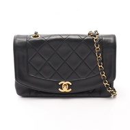 【二手】香奈兒 (Chanel) CHANEL 絎縫 Diana 翻蓋單肩背包 A01164 黑色羊皮（綿羊皮）絎縫 Diana 鏈條肩背包 女士