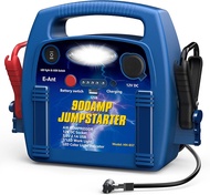E-Ant Jump Starter พร้อมเครื่องอัดอากาศ900A Peak Jump Starterเครื่องเติมลมยาง260 PSIสตาร์ทแบตเตอรี่1