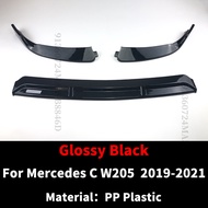 Guard คาร์บอนไฟเบอร์กันชนหน้า Lip Chin สำหรับ Mercedes W205 Benz C 2014-2021 C180 C200 C260 C300 Tun