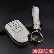 [จัดส่งเร็ว] เคสกุญแจรถ TOYOTA YARIS 2014 / Vios 2013 top แบบ 2 ปุ่มกด ปลอกกุญแจ กรอบกุญแจรถยนต์ TPU