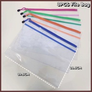 B4 Size Transparent File Bag Long File Folder Document Storage Waterproof School Office Suppli
