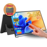 จอมอนิเตอร์ ขนาด 14 นิ้ว อัตราส่วน 16:10 หน้าจอ /2.5K/60Hz และ หน้าจอกระจก มีขาตั้งในตัว ใช้เป็นจอเส