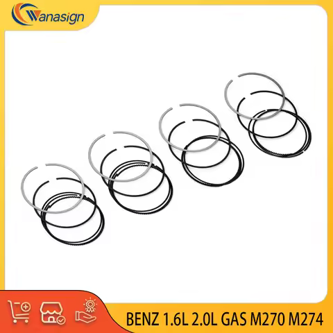 AUTO ENGINE PARTS STD Piston Rings Set For MERCEDES-BENZ A B C CLA E GLA GLK 1.6L 2.0L L4 GAS 1.6 2.