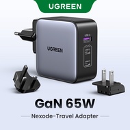 【Nexode】UGREEN GaN 65W Fast Travel Charger Adapter อะแดปเตอร์ for Macbook iPad iPhone 15 14 Pro Max 