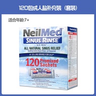 NeilMed อุปกรณ์ล้างจมูกสําหรับผู้ใหญ่เฉพาะสําหรับการภูมิแพ้เกลือทะเลน้ําลึก 120 แพ็คเกลือชีวภาพสําหร