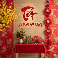 The letter CNY Is To Go Home, large size 55cm, made of 3mm red velvet foam to decorate curtains, wal