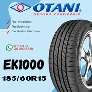 1856015  185 60 15 185/60R15 185-60-15 OTANI EK1000 Car Tyre Tire THAILAND (FREE INSTALLATION)