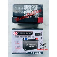 Battery (GEL) YTZ5S-BS (YOSHIPOWER), Battery Y15ZR, LC135 New, W125, W110, EGO-S, EGO-LC, SRL115