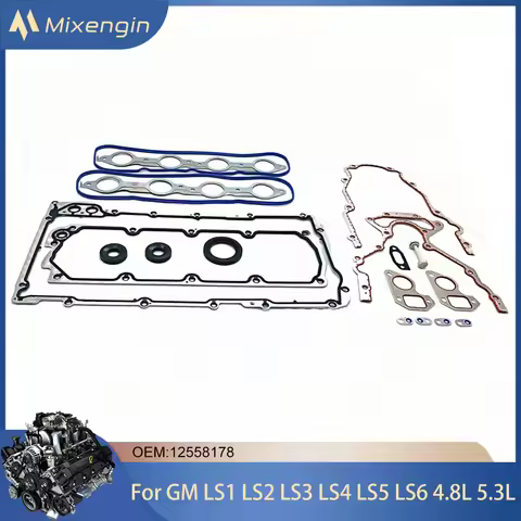 Auto Engine Parts GEN III LS Gasket Set Kit For GM LS1 LS2 LS3 LS4 LS5 LS6 4.8L 5.3L 5.7L 6.0L 2000-