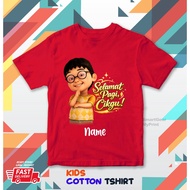 Ehsan Selamat Pagi Cikgu Upin Ipin Friends Kids Cotton T-shirt Short Sleeve