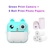 Children Print Camera Thermal Printer 2.4 inch IPS Screen Kid Digital Photo Camera support TF Card S