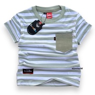 KATUN PREMIUM COTTON CHILDREN'S T-SHIRTS, BOYS' & GIRLS' STRIPED T-SHIRTS, AGES 1-12 YEARS, SAGE COL