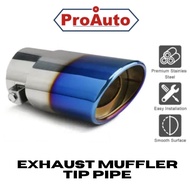 HYUNDAI EON Universal Stainless Steel Exhaust Muffler Tip Pipe (HALF COLOR)