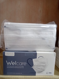 Welcare Mask Level 2 Medical Series หน้ากากอนามัยทางการแพทย์เวลแคร์ ระดับ2  1กล่อง 50ชิ้น