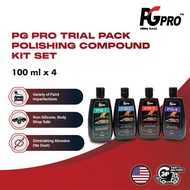 PG Pro Trial Pack Polishing Compound Kit Set (100ml x 4) | Solutions for Light to Severe Defect