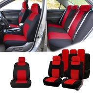 9Pcs Universal Polyester Fabric Car Seat Cover Car Cover Sarung Kusyen Kereta Myvi Axia Saga Iswara Ativa Bezza Viva Wira Waja Kancil Kenari Kembara Kelisa Persona Iriz Vios Civic City X70 HRV