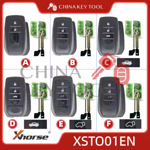 1PCS Xhorse XSTO01EN Global Version For Toyota XM38 Smart Key 4D 8A 4A All in One with Logo for VVDI