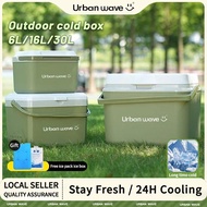 Urban Wave Cooler Box Ice Box | 6L 16L 30L | Camping Picnic Cooler | Food & Drink | Fishing Ice Box