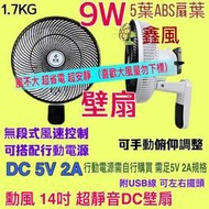 靜音DC壁扇 HF-B36U DC馬達 無段式風速 勳風14吋 DC 直流變頻循環風扇 電扇