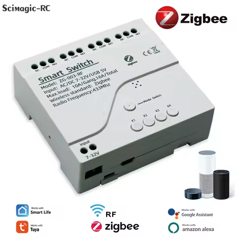 ZIGBEE Tuya eWelink Smart Home Automation Appliance Controller 1/2/4CH Switch Module for Garage Door
