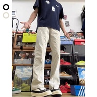 2025 New Men's Tapered Work Pants - Lightweight Straight Leg Casual Trousers Black Beige