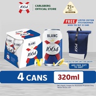 1664 Blanc Beer Can Premium Wheat Beer 5.0% Alcohol (320ml x 4)