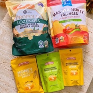 Australian product - antibacterial honey/manuka honey/eucalyptus/lemon lozenges
