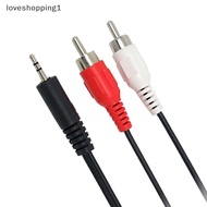 loveshopping1 1.2m 3.9 Feet 3.5mm Plug Ja to 2RCA Male Audio Cable Splitter Phone to Speaker MY