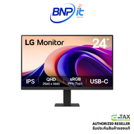 จอมอนิเตอร์ LG 24U631A-B 23.8" QHD IPS Monitor | HDR10 | USB-C 15W | Factory Calibrated