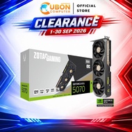VGA (การ์ดจอ) ZOTAC GAMING GeForce RTX 5070 SOLID OC 12GB GDDR7 ประกันศูนย์ 3 ปี