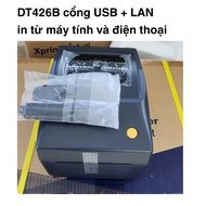 Máy in tem nhiệt mã vạch Xprinter XP - DT426B Cổng USB - Chuyên in mã vận đơn hàng in đơn sàn TMĐT đ
