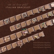 1 SET ITALIAN CHARM PREMIUM BRACELET (ROSEGOLD)