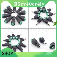 B5ev40er4ly Shop Female Male DC Connector 2.1x5.5mm Power Jack Adapter Plug Cable Connector For LED 