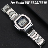 316L Stainless Steels Watch Strap for Casio G-shock DW-5600 GW-5600 DW5000/5035 Watch Case Bezel For Casio GW-M5610 Watch Band Metal Case