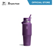 HYDRO FLASK กระติกน้ำ WIDE MOUTH TRAVEL BOTTLE WITH FLEX STRAW CAP 32 OZ กระติกน้ำสูญญากาศ เก็บอุณหภ