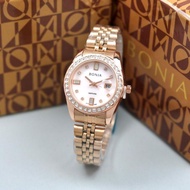 PC2 Best RESELLER BONIA DIAMOND Women's Watches Date FULLSET BOX