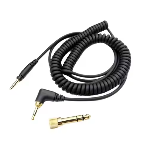 SB-Spring Headphone Cable For Technics EAH-DJ1200 Headset Replacement Cable With 3.5Mm And 6.35Mm Co