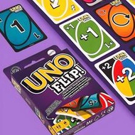 1PC Mattel Officially Licensed UNO Cards Casual Party Style UNO Flip! Board Game Cards Family Party 