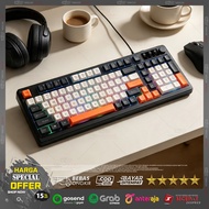 Gaming Keyboard RGB Backlight/ Rexus K98M 98-Key Premium USB PC Membrane/ Design