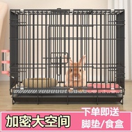 Rabbit Cage Encrypted Indoor Foldable Rabbit Cage with Toilet Cage Encrypted Rabbit Cage Household L