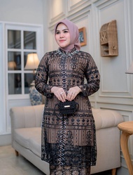 READY SET TUNIK TILE BUSUI PAYET MUTIARA BAHAN TILE SAPTO DALAMAN KAOS HAIGET-TUNIK KEBAYA WANITA TE