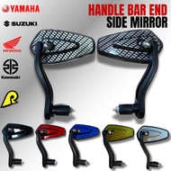 KAWASAKI CT 125 Handle Bar End Rearview Side Mirror Non Graded Lens Universal Fit for Motorcycle