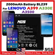 NGS Brand 2000mAh Battery BL239 Compatible For Lenovo A399 A330E A3500
