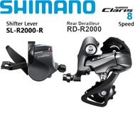 SHIMANO Claris R2000 Groupset 8 Speed Bikes Parts Rear Derailleur SS/GS Right Shifter Flat Bar Shift Lever Suitable For Road Bicycle Folding Bicycle Parts