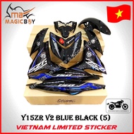 COVERSET MAGIC BOY Y15ZR V2 BLUE (5) / BLUE BLACK / BIRU HITAM (5) MAGICBOY Y15 YSUKU (VIETNAM LIMIT