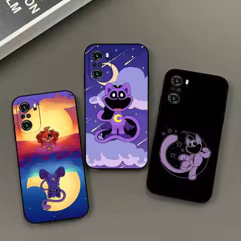 D-CatnapS Game G-Poppys Phone Case Black Phone Case For Xiaomi 11 12 Redmi Note 11 5G 8T 9A 9 10T No
